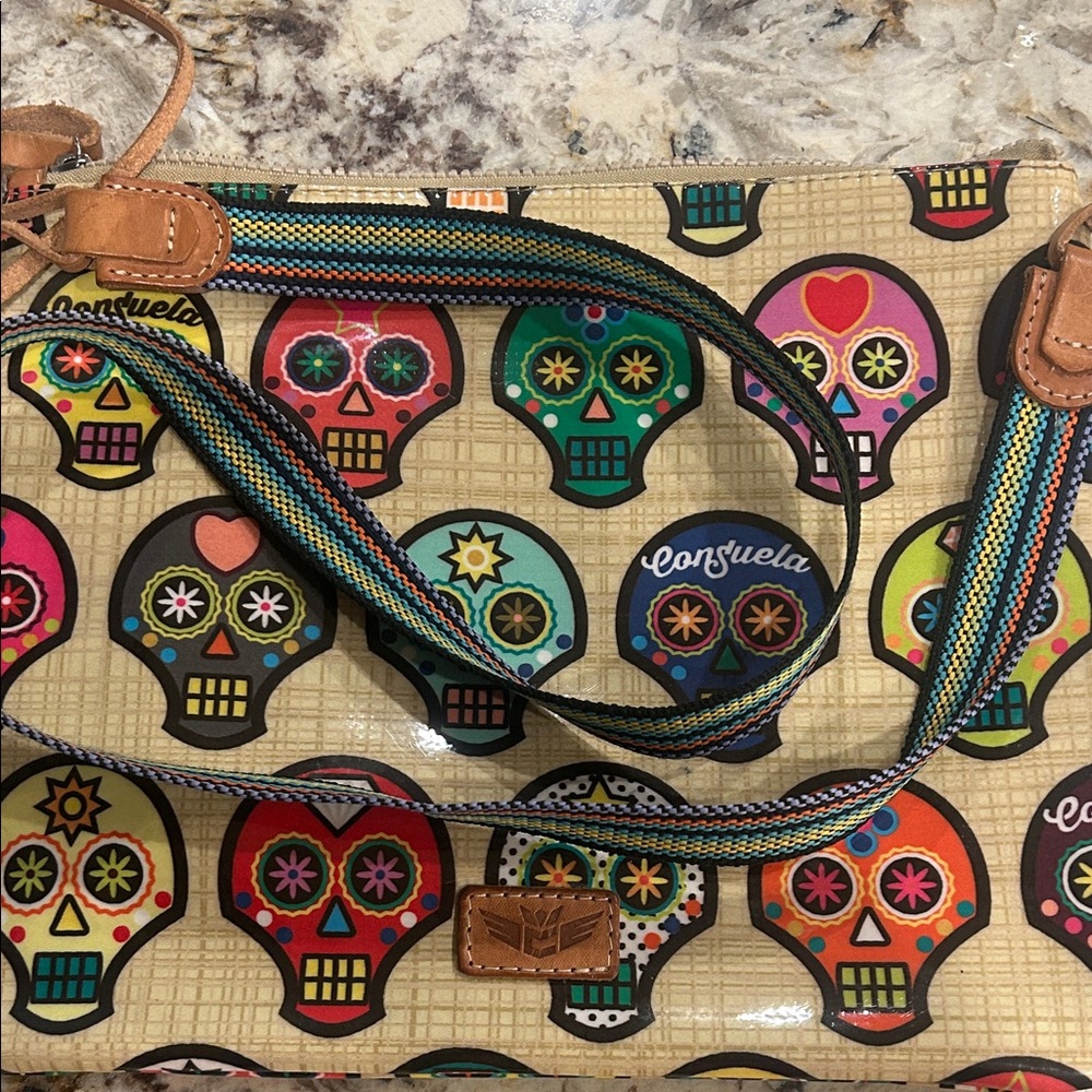 Consuela Multicolor Skull Pattern Tote